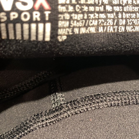 Victoria’s Secret Sport athletic workout black capris leggings, Women size Small - Picture 7 of 12